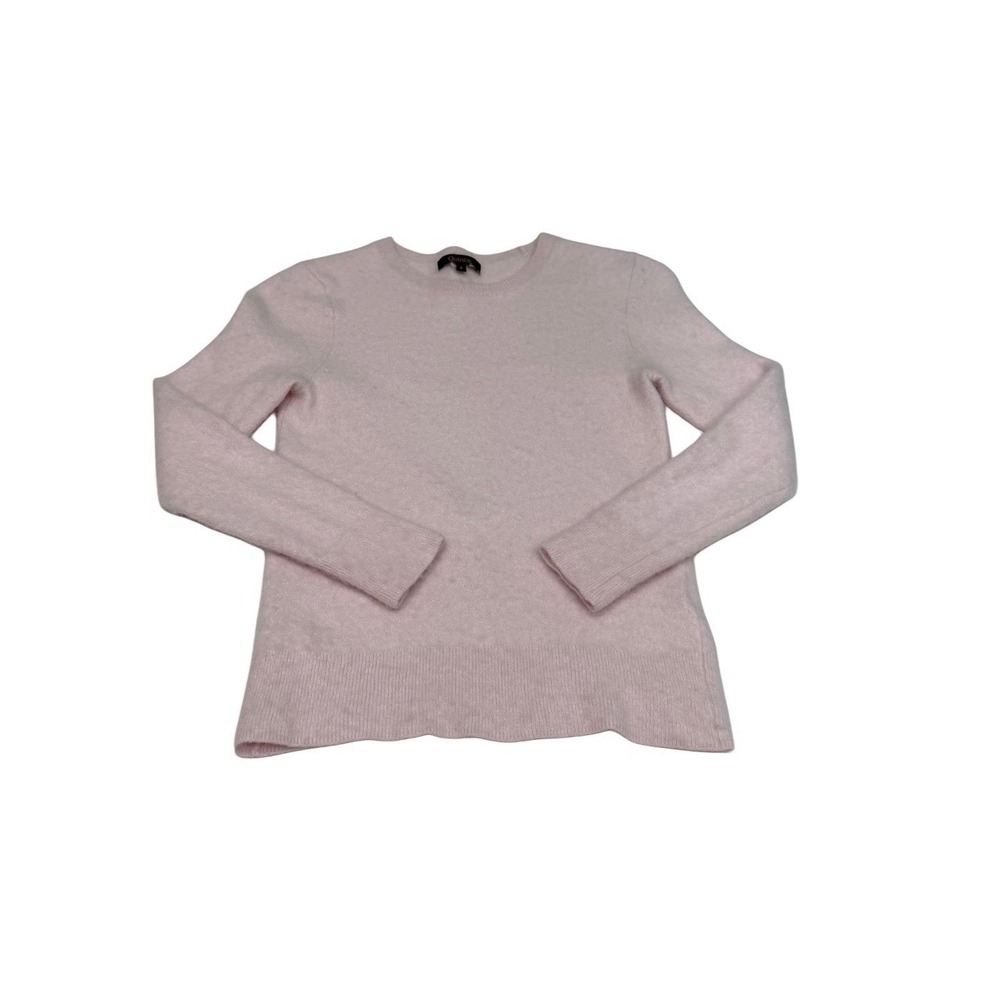 Quince Women's 100 Cashmere Crew Neck Sweater Top Light Pink Size S